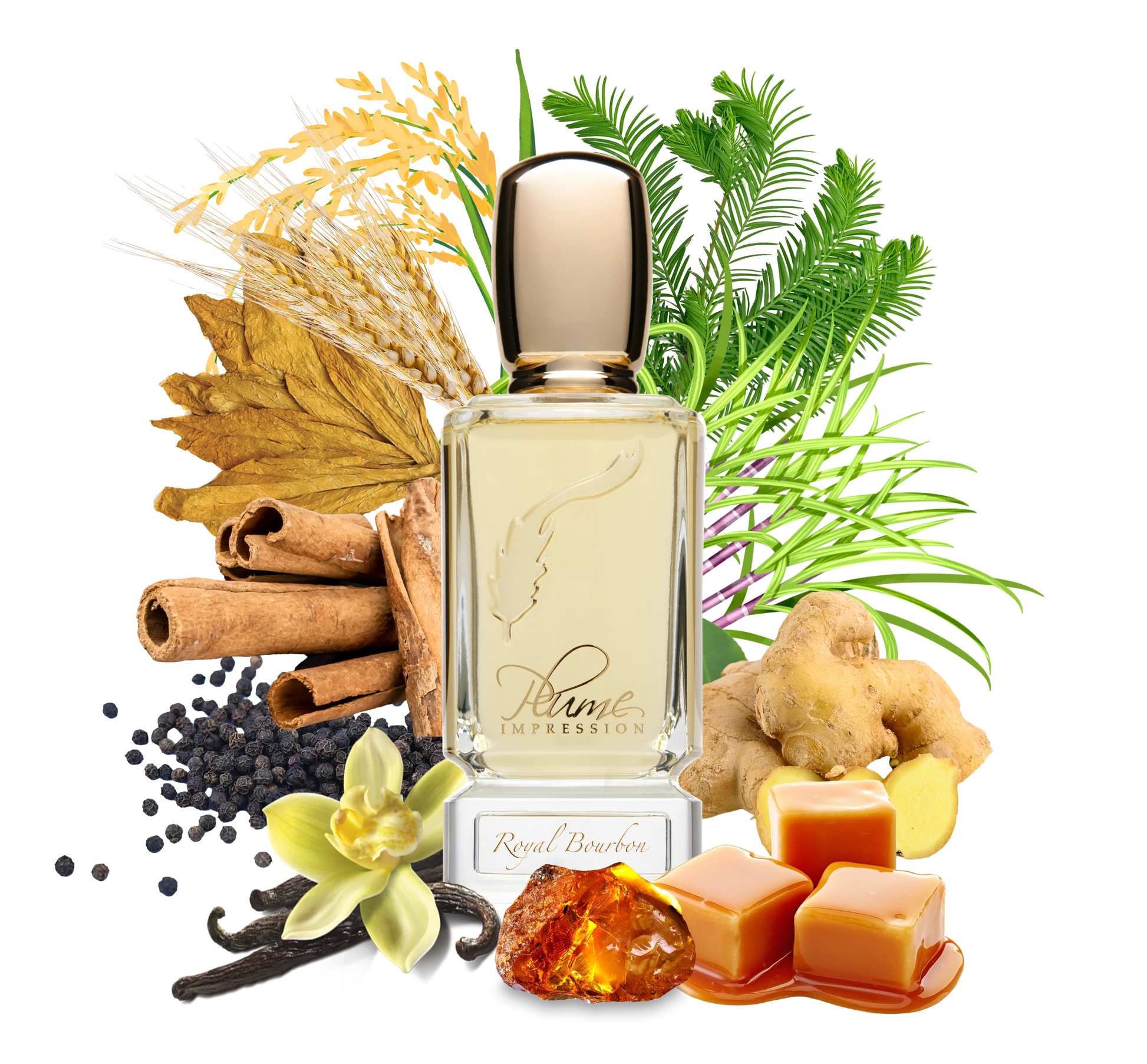 PLUME IMPRESSIONS  Royal Bourbon   2.7oz/80ml  Eau De Parfum 