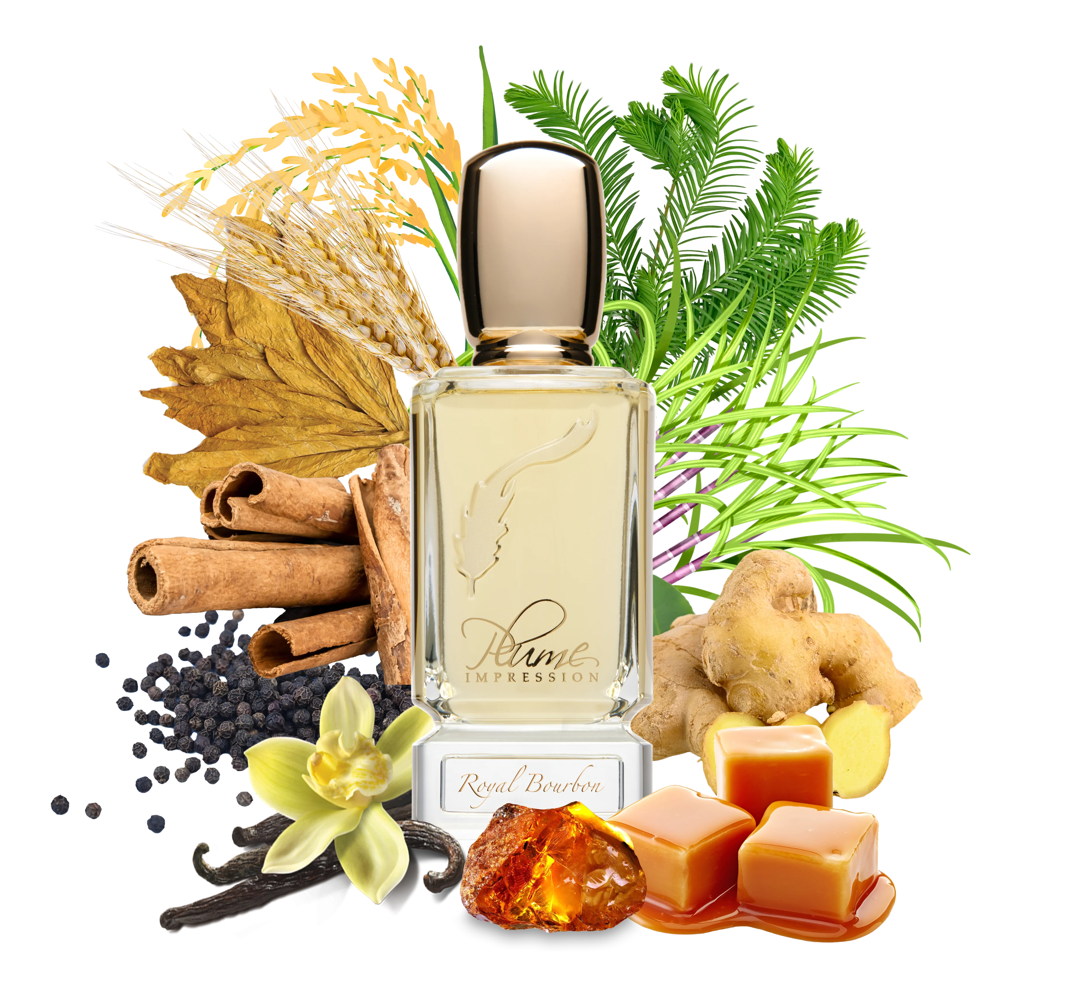 PLUME IMPRESSIONS  Royal Bourbon   2.7oz/80ml  Eau De Parfum 