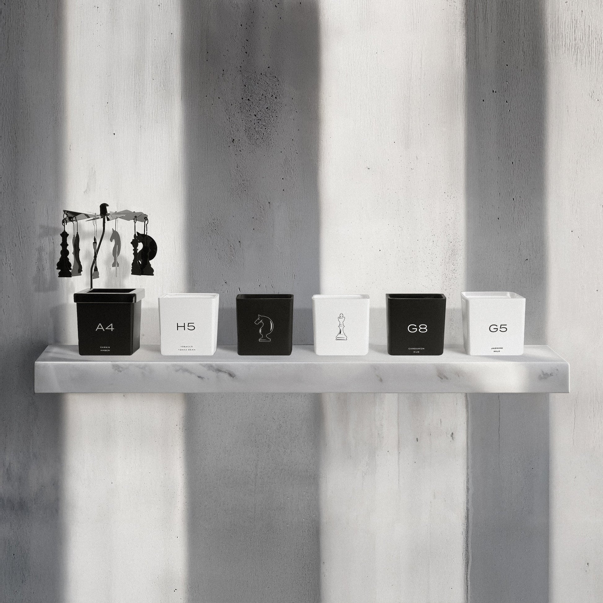 LUXURY VOTIVE CANDLE SET WITH CAROUSEL Extrait de Parfum