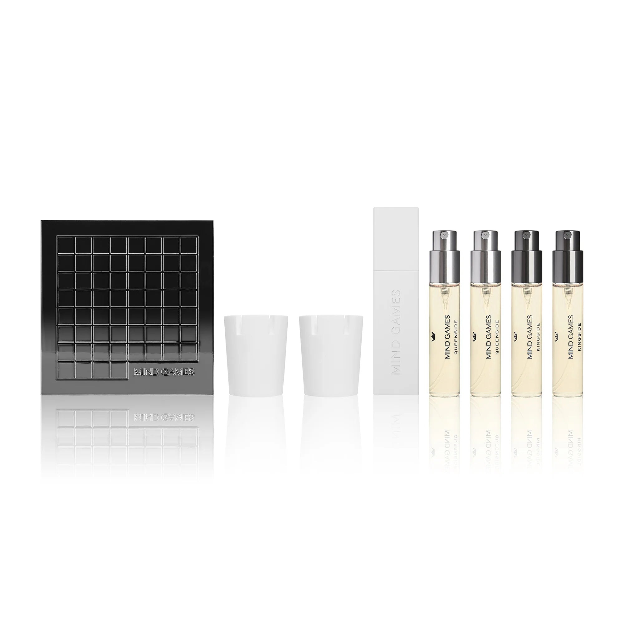 PERFUMER EXTRAORDINAIRE KINGSIDE AND QUEENSIDE DISCOVERY SET - 4 X 7.5ML TRAVEL SPRAYS + CERAMIC DIFFUSERSExtrait de Parfum