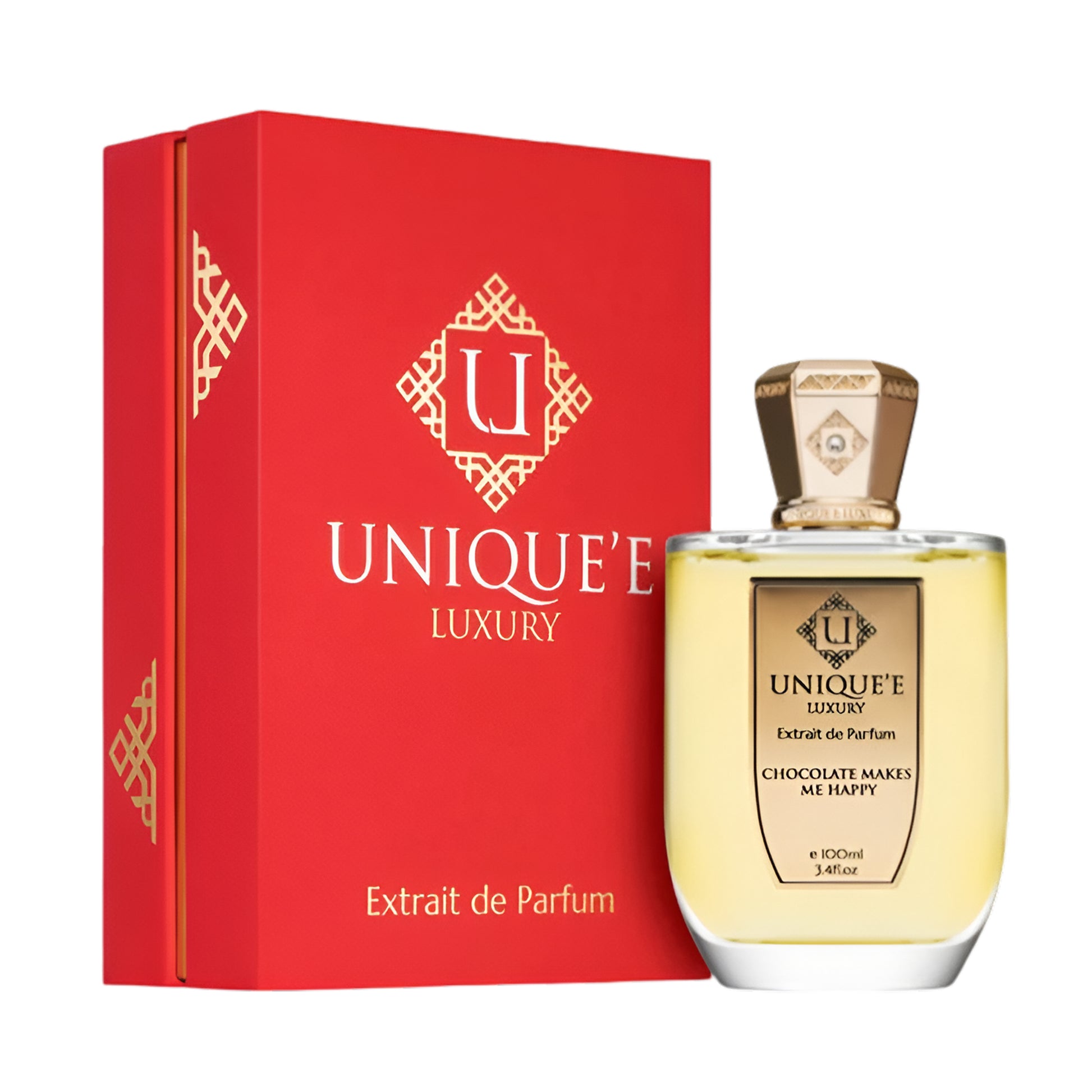UNIQUE'E LUXURY CHOCOLATE MAKES ME HAPPY 3.4 oz / 100 ml Extrait de Parfum