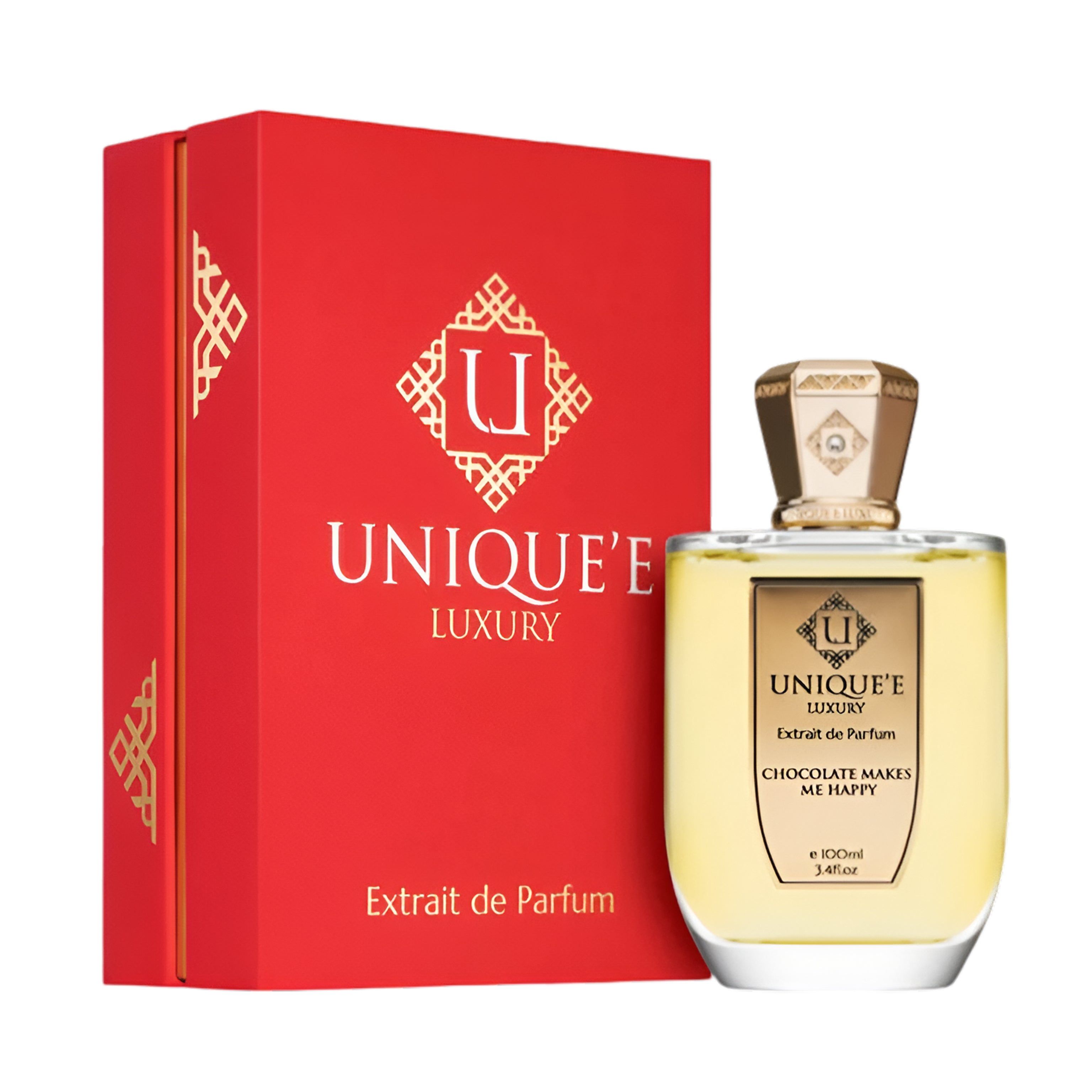 UNIQUE'E LUXURY CHOCOLATE MAKES ME HAPPY 3.4 oz / 100 ml Extrait de Parfum