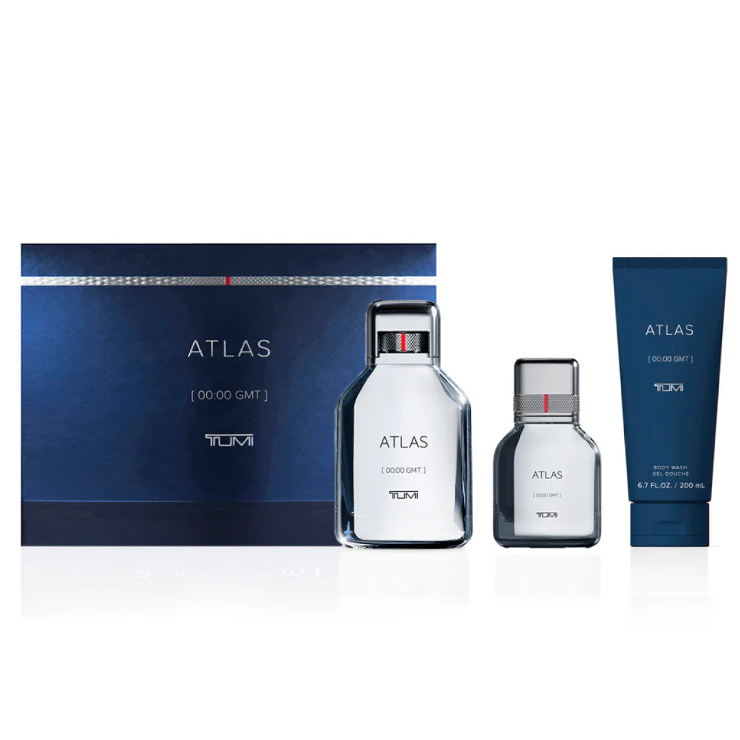 TUMI ATLAS [00:00 GMT] Gift Set - 100ml EDP + 30ml EDP + 200ml Body Wash TUMI