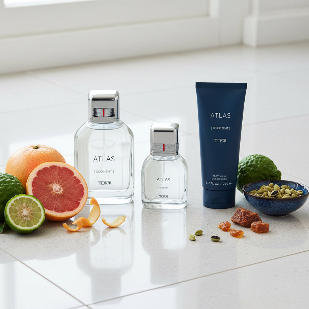 TUMI ATLAS [00:00 GMT] Gift Set - 100ml EDP + 30ml EDP + 200ml Body Wash TUMI