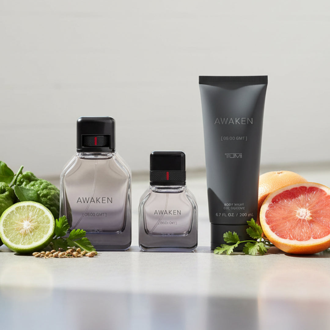 TUMI AWAKEN [08:00 GMT] Gift Set- 100ml EDP + 30ml EDP + 200ml Body Wash TUMI