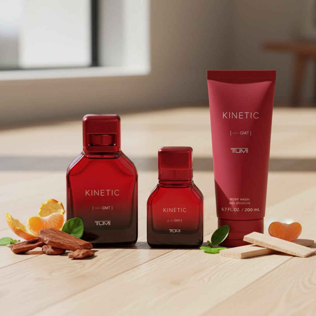 TUMI KINETIC [--:-- GMT] Gift Set - 100ml EDP + 30ml EDP + 200ml Gift Set TUMI