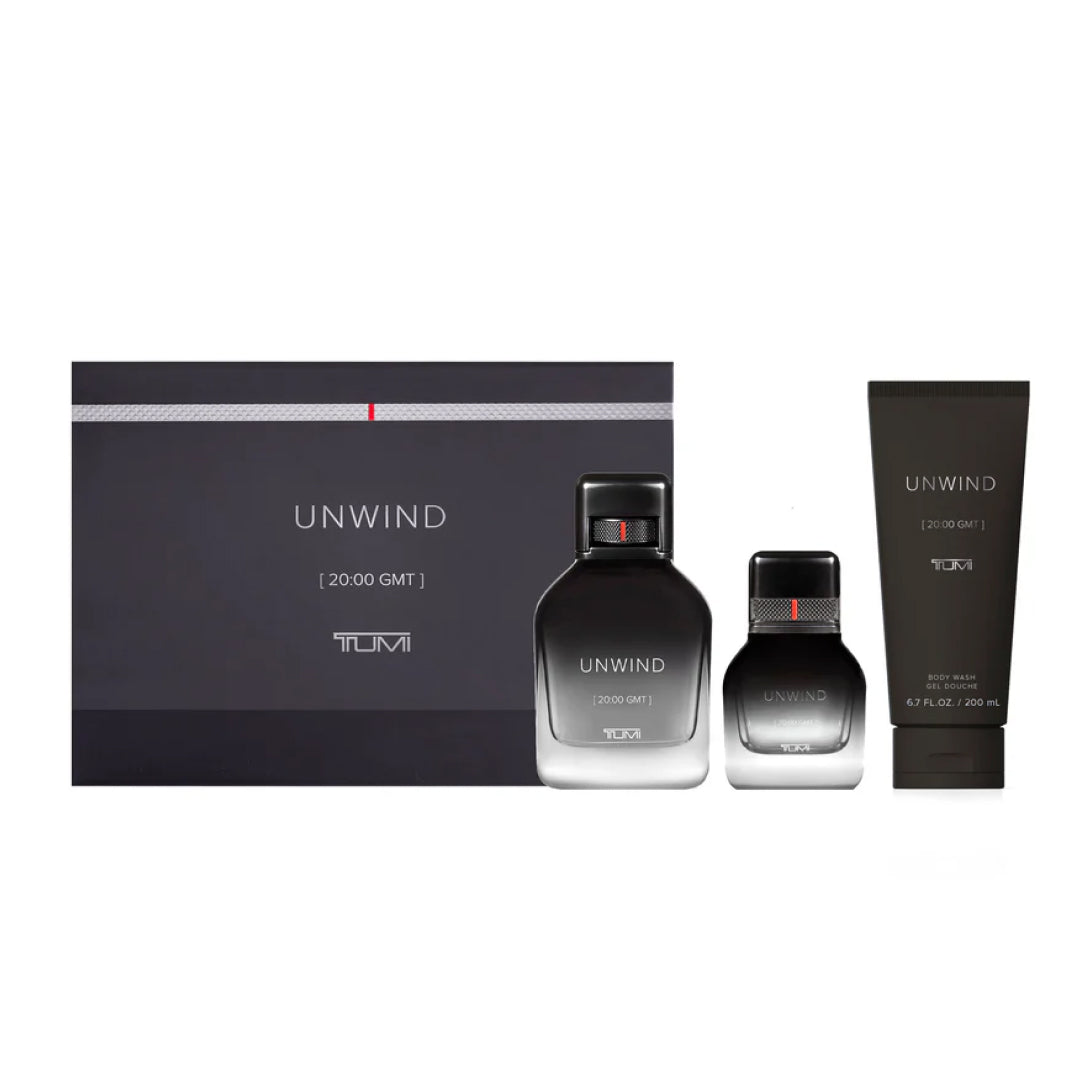 TUMI UNWIND [20:00 GMT] Gift Set - 100ml EDP + 30ml EDP + 200ml Body Wash TUMI